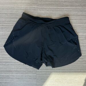 Black size 4 Lululemon Fast and Free High-Rise Classic-Fit Shorts 3’